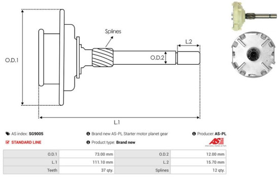 Ring gear, planetary gear system (starter), Image 3