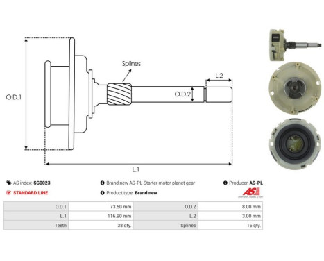 Ring gear, planetary gear system (starter), Image 4