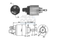 Solenoid switch, starter motor