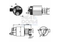 Solenoid switch, starter motor