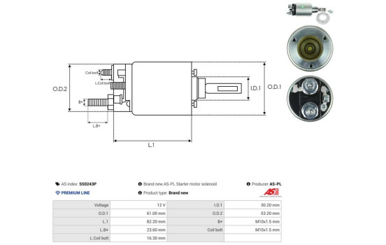 Solenoid switch, starter motor, Image 4
