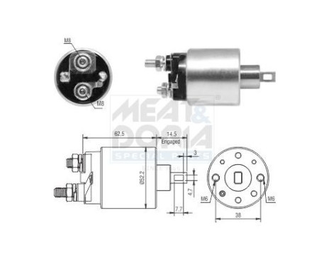 Solenoid Switch, starter