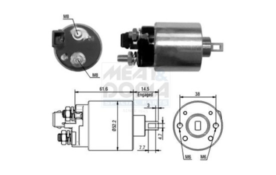 Solenoid Switch, starter
