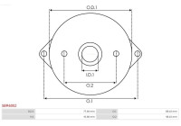 Starter motor cover, carburetor