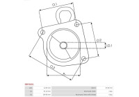 Starter motor cover, carburetor