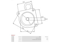 Starter motor cover, carburetor