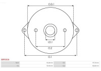 Starter motor cover, carburetor
