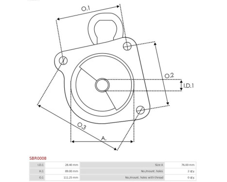 Starter motor cover, carburetor, Image 3