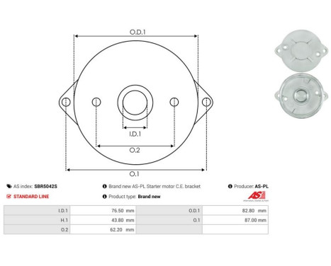 Starter motor cover, carburetor, Image 3
