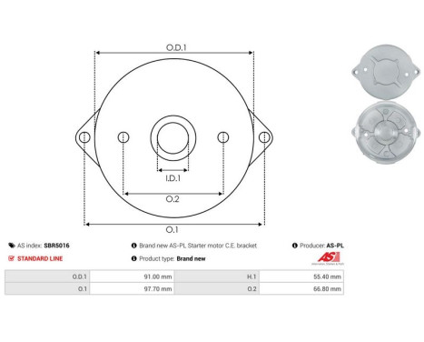 Starter motor cover, carburetor, Image 3