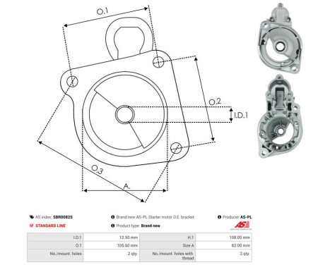 Starter motor cover, carburetor, Image 3