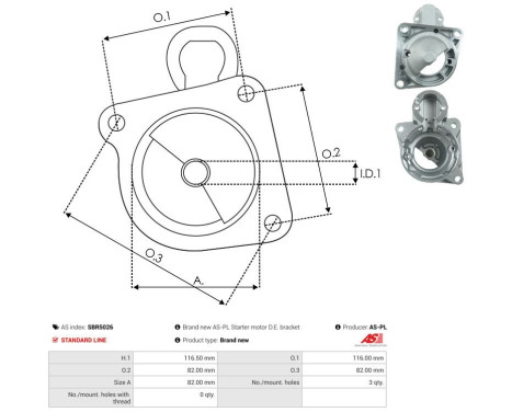 Starter motor cover, carburetor, Image 3