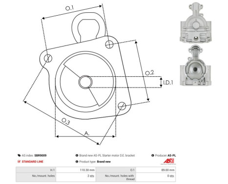 Starter motor cover, carburetor, Image 3