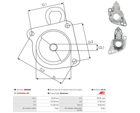 Starter motor cover, carburetor, Image 3
