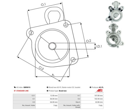 Starter motor cover, carburetor, Image 3