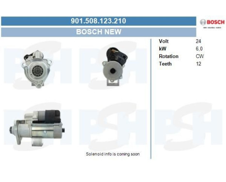 Starter 0.001.261.071 Bosch