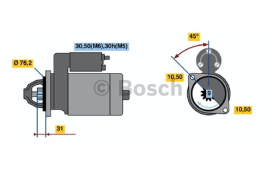 Starter 0001108063 Bosch
