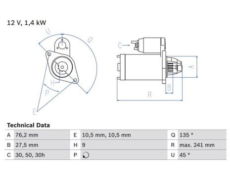 Starter 1505 Bosch