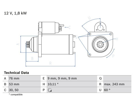 Starter 1699 Bosch