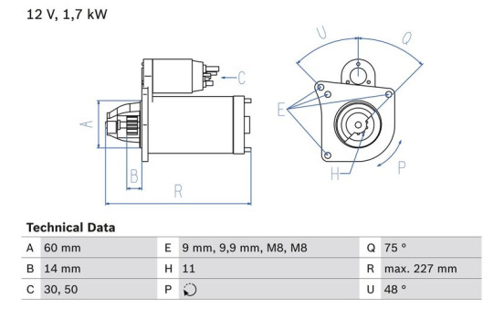 Starter 2305 Bosch