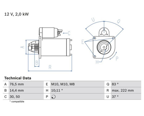Starter 2353 Bosch