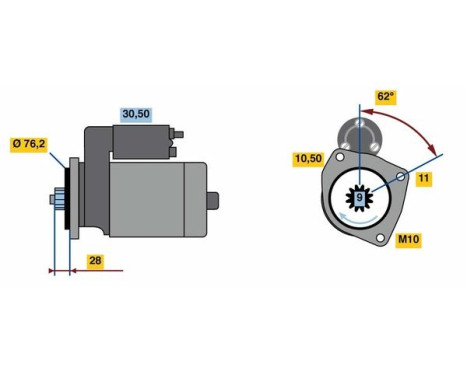 Starter 2405 Bosch, Image 2