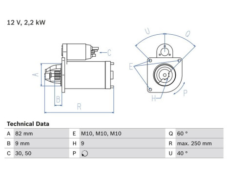 Starter 2439 Bosch