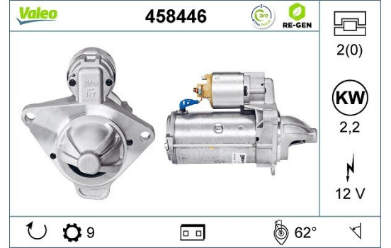 Starter 458446 Valeo, Image 2