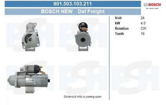 Starter 901.503.103.211 Bosch