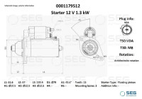 Starter Audi 1.5 kW
