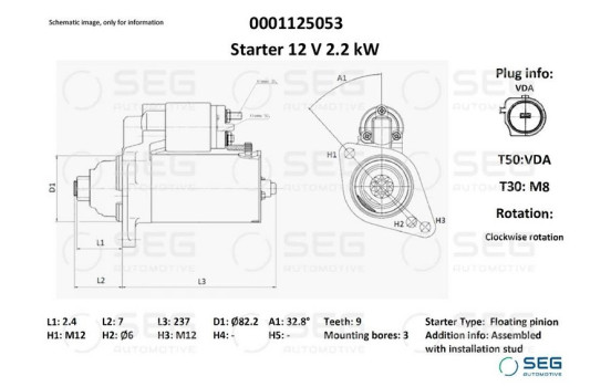 Starter Audi 2.0 kw, Image 2