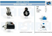 Starter Audi 2.2 kw 200.537.102.215 Bosch