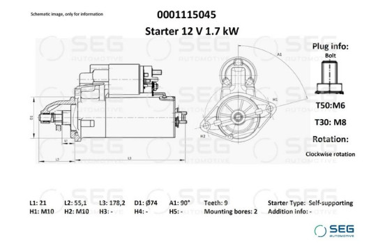 Starter BMW 1.8 kW, Image 6