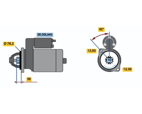 Starter DB(L)12V2,0KW Bosch, Image 5