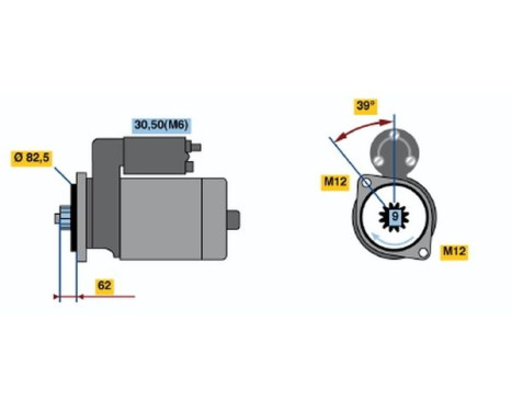 Starter DB(R)12V2,2KW Bosch, Image 5