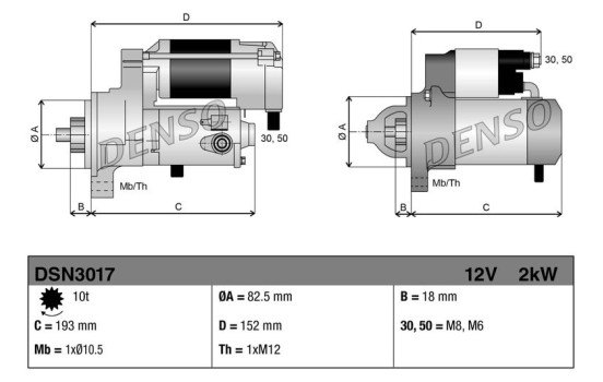 Starter DSN3017 Denso