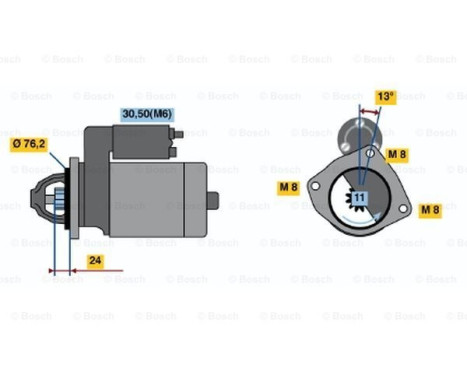 Starter DW(L)12V1,6KW Bosch, Image 2