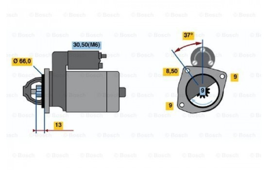Starter DW(R)12V1,1kW Bosch