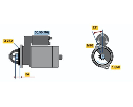 Starter DW(R)12V1,7kW Bosch, Image 5
