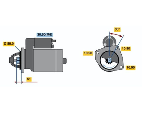 Starter EV(R)24V4,0KW Bosch, Image 5