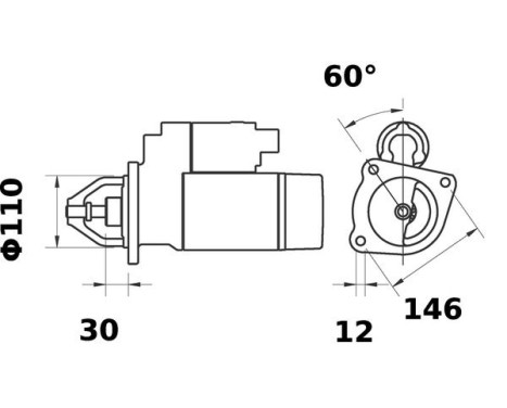 Starter Fiat 3.2 kw, Image 2