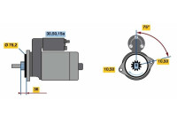 Starter GB(R)12V1,5kW Bosch
