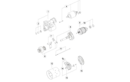 Starter Lombardini 1.1 kw