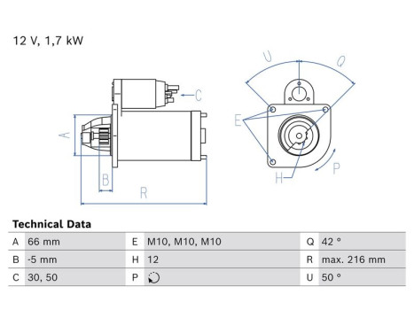 Starter Motor / Starter 0.986.026.800 Bosch