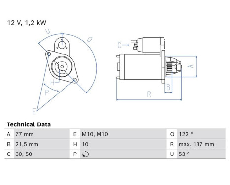 Starter motor / Starter 0 986 027 220 Bosch