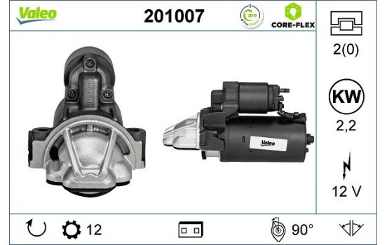 Starter motor / Starter 201007 Valeo, Image 2