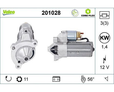 Starter motor / Starter 201028 Valeo, Image 5