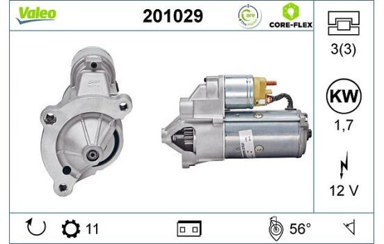 Starter motor / Starter 201029 Valeo, Image 2