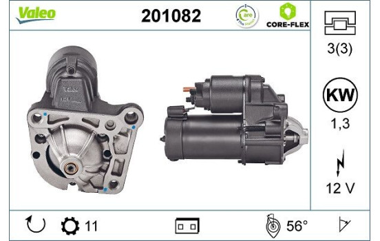 Starter Motor / Starter 201082 Valeo, Image 2