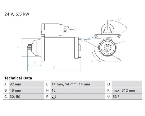 Starter Motor / Starter 2802 Bosch